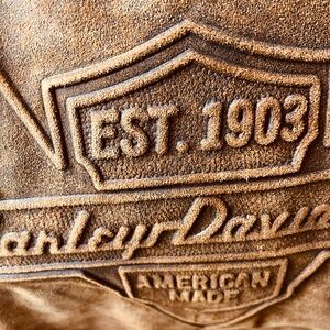Harley-Davidson iconic tobacco, Brown Suede Jacket